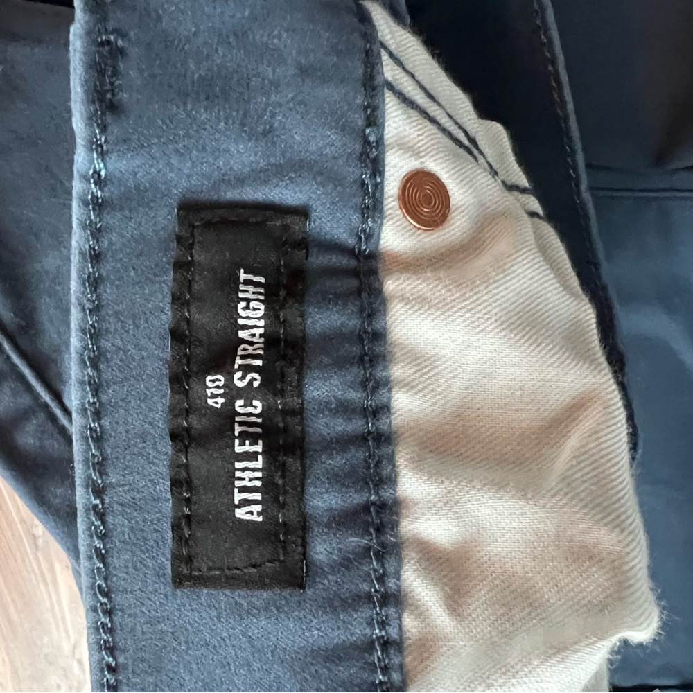 NWT Lucky Brand Men's Dark Blue Slim Straight Jeans. 410 Athletic Straight - Picture 6 of 9